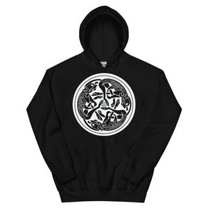 Open image in slideshow, White Celtic Hound Hoodie
